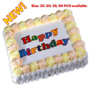 Personalised Happy Birthday Rectangle Cake