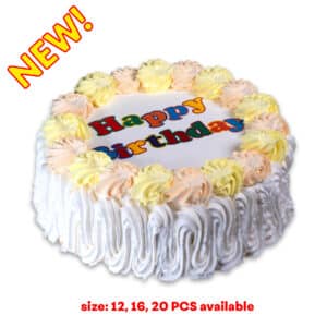 Personalised Happy Birthday Round Cake